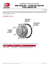 514: New 9,000 lbs. – 12,000 lbs. Bolt-On Steel Grease Cap