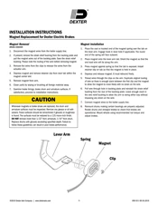 Electric Brake Magnet Replacement Instruction Sheet (059-511-00)