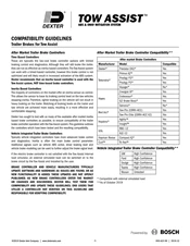 Tow Assist Trailer Brake Compatibility Guide (059-A23-00)
