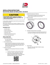 Bolt-On Grease Cap Instruction Sheet (059-Z39-00)