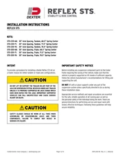 Reflex STS Installation Instructions