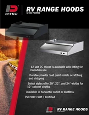 RV Range Hoods - 12 Volt Powered (LIT-251-00)