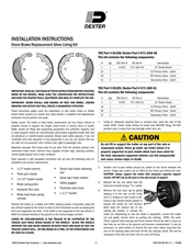Drum Brake Replacement Shoe Lining Kit (059-Z00-89)