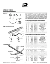 Single Axle Spring Hanger Kit Components (059-Z01-28) 