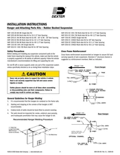 Hanger and Attaching Parts Kits Rubber Bushed Suspension (059-203-00)