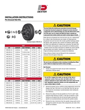 Pre-Greased Hub Instruction Sheet (059-831-50) 