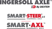 Ingersoll Axle by Dexter SMART-STEER and SMART-AXL logos