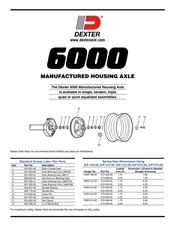 6,000 lbs. Manufacturing Housing Axle (LIT-105-02)