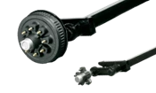 Torflex trailer  torsion axles