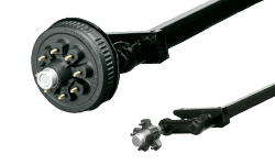 Torflex trailer  torsion axles