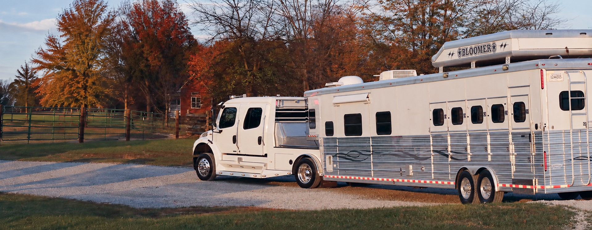trailer hitched to truck
