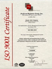 Dexter ISO 9001 Certificate