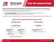 DEX360 TPMS Tire Sensor Options