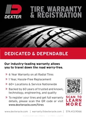 Tire Warranty and Dexter Defender Roadside Assistance (LIT-133-00) 