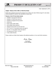 347: Release of the 7K 8 Bolt Disc Brake