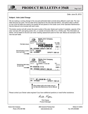 356R: Axle Label Change Revised
