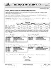 363: Redesign D90, D100GD and 13G Series Axles