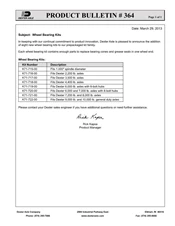 364: Wheel Bearing Kits