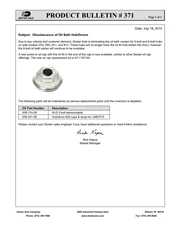 371: Obsolescence of Oil Bath Hub and Drums