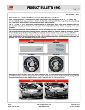 393: 10" x 1 1/2" and 10" x 2 1/2" Electric Brakes to Utilize Single Retractor Spring