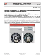 393R: 10" x 1 1/2" and 10" x 2 1/4" Electric Brakes to Utilize Single Retractor Spring Revised