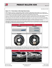 394: 12" X 2" Electric Brakes to Utilize Single Retractor Spring