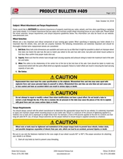 409: Wheel Attachment and Torque Requirements