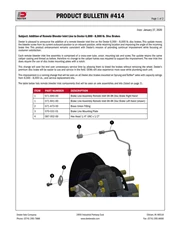 414: Addition of Remote Bleeder Inlet Line to Dexter 6,000 lbs. - 8,000 lbs. Disc Brakes