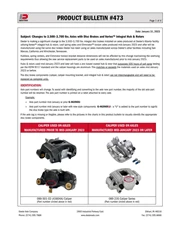 473: Changes to Axles with Disc Brakes and Vortex Integral Hub & Rotors