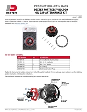489: New Dexter FORTRESS™ Bolt-On and Threaded Aluminum Oil Cap Aftermarket Kit