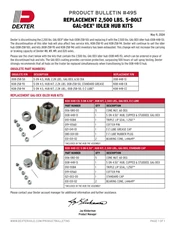495: Replacement 2,500 lbs. 5-Bolt Gal-Dex Idler Hub Kits