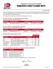 505: Serrated U-Bolt Flange Nuts