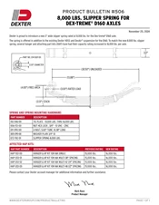 506: 8,000 Lbs. Slipper Spring for Dex-Treme D160 Axles