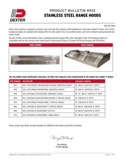 512: Stainless Steel Range Hoods