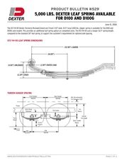 529: 5,000 lbs. Dexter Leaf Spring Available for D100 and D100G