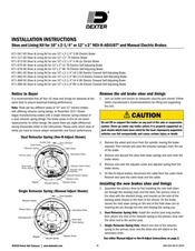 Shoe and Lining Kit 10 x 2.25 or 12 x 2 NEV-R-ADJUST and Manual Electric Brakes (059-045-00)