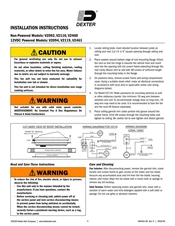 Non-Powered and 12V DC Powered Models Installation Instructions (VA0442-00)